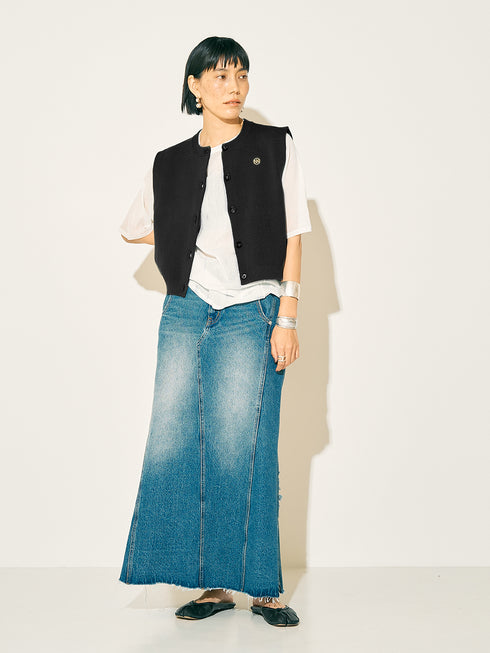【 限定 】DOUBLE FACE KNIT VEST / Y242-91036-5